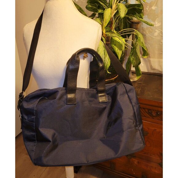 Jimmy Choo Handbags - Jimmy Choo Soft Canvas Navy Parfums Large Weekend Travel Carry-on Bag